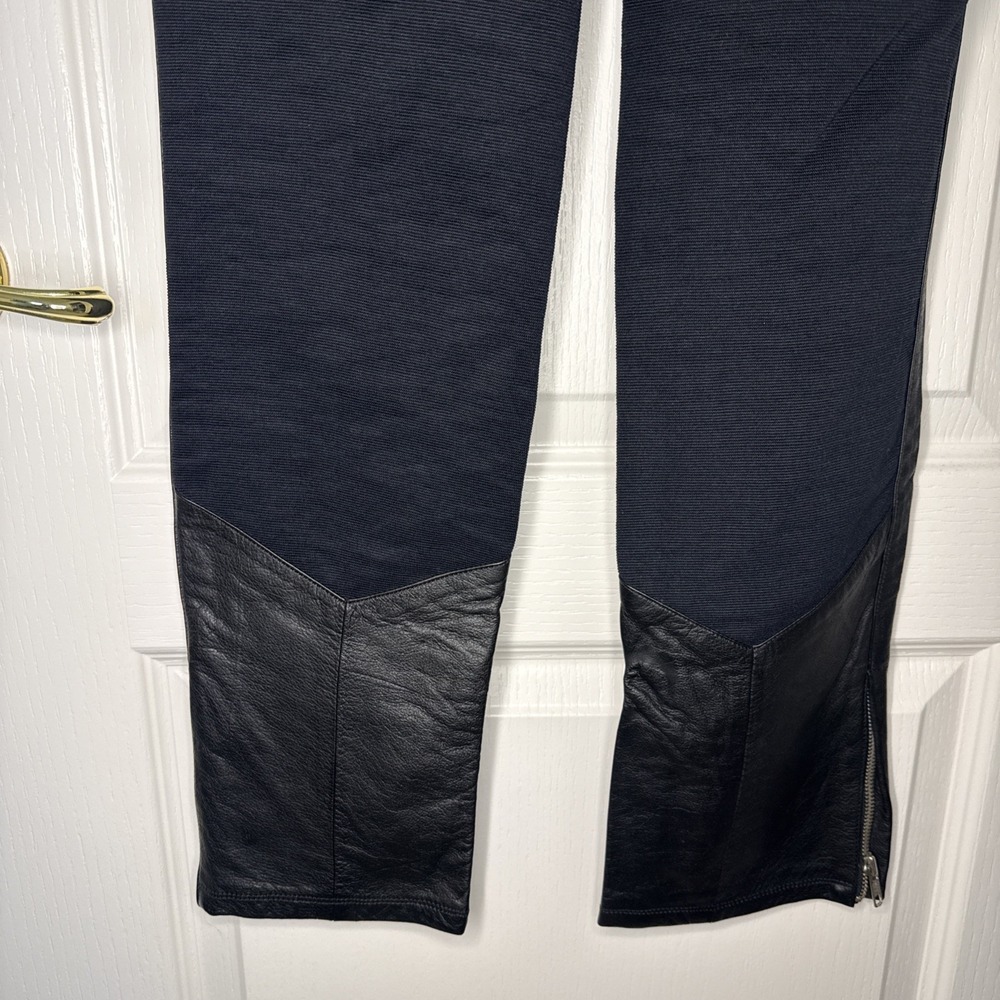Harley-Davidson Women's Leather Moto Pants Size 10 Black Genuine HD Vintage - Picture 9 of 15